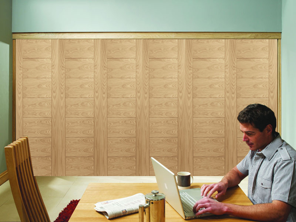 Freefold Palermo (solid) Oak Internal Folding Sliding Doors